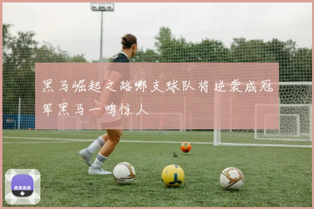 黑马崛起之路哪支球队将逆袭成冠军黑马一鸣惊人